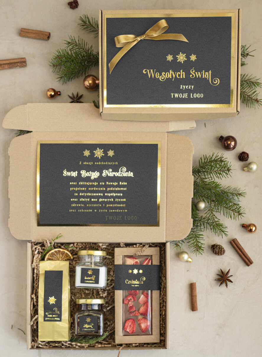 Prezenty oferta dla Firm mini zestawy  upominki świąteczne dla klientów z logo firmy Mini boxy prezentowe biznesowe Upominki 0