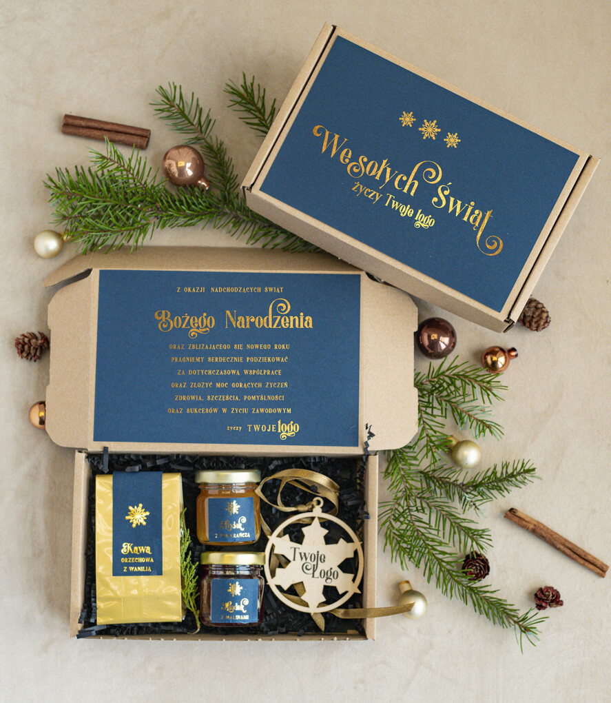 Prezenty oferta dla Firm mini zestawy  upominki świąteczne dla klientów z logo firmy Mini boxy prezentowe biznesowe Upominki 0