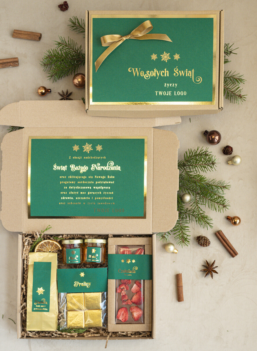 Prezenty oferta dla Firm mini zestawy  upominki świąteczne dla klientów z logo firmy Mini boxy prezentowe biznesowe Upominki 0