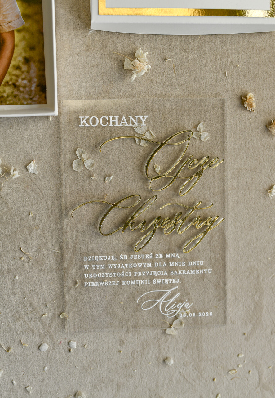 podziękowania dla najbliższych  podziękowania w pudełku  personalizowane podziękowanie dla rodziców chrzestnych, podziękowanie dla Ojca Chrzestnego ze zdjęciem 6