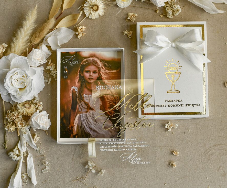 podziękowania dla najbliższych  podziękowania w pudełku  personalizowane podziękowanie dla rodziców chrzestnych, podziękowanie dla Matki Chrzestnej ze zdjęciem 4