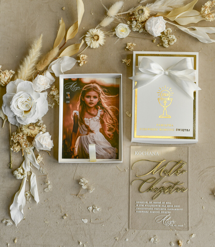 podziękowania dla najbliższych  podziękowania w pudełku  personalizowane podziękowanie dla rodziców chrzestnych, podziękowanie dla Matki Chrzestnej ze zdjęciem 8