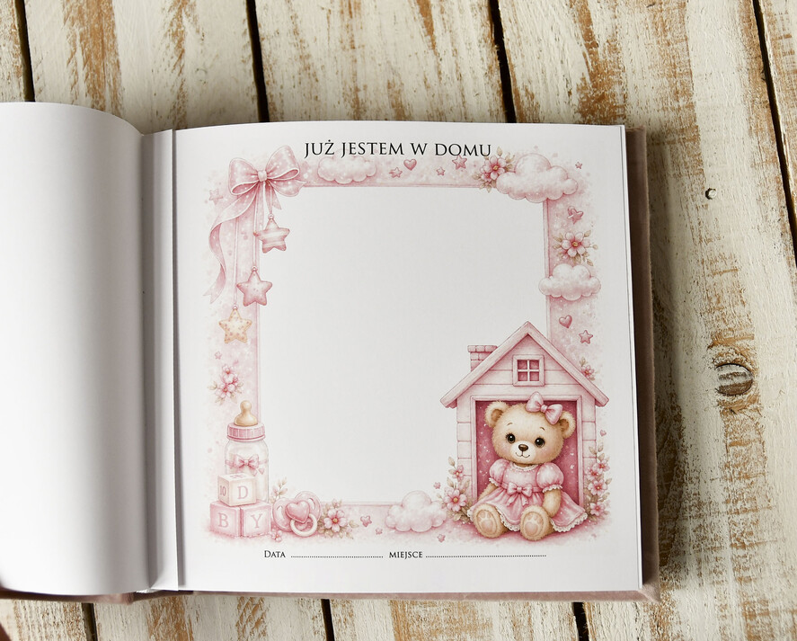 albumy dla Dzieci albumy welurowe Ręcznie szyty album dla dziecka z personalizowaną welurową okładką. Idealny na zdjęcia z narodzin, chrztu i pierwszych lat życia. 17