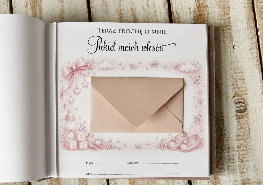 albumy dla Dzieci albumy welurowe Ręcznie szyty album dla dziecka z personalizowaną welurową okładką. Idealny na zdjęcia z narodzin, chrztu i pierwszych lat życia. 19