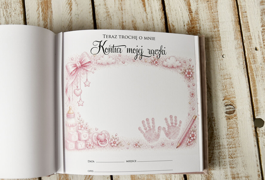 albumy dla Dzieci albumy welurowe Ręcznie szyty album dla dziecka z personalizowaną welurową okładką. Idealny na zdjęcia z narodzin, chrztu i pierwszych lat życia. 21
