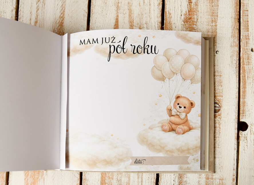 albumy dla Dzieci albumy welurowe Prezent dla Noworodka Album 1 Rok życia  Praktyczny Prezent na narodziny dla dziecka Album 29