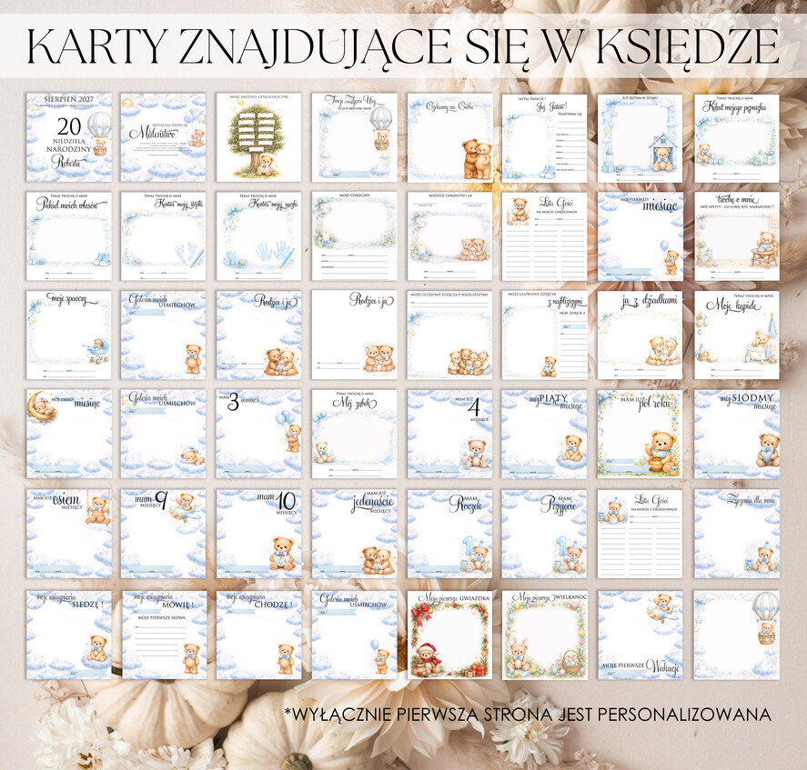 albumy dla Dzieci albumy welurowe Ręcznie szyty album dla dziecka z personalizowaną welurową okładką. Idealny na zdjęcia z narodzin, chrztu i pierwszych lat życia. 8