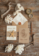 Zaproszenia ślubne morskie / marine nietypowe zaproszenia ślubne, morskie na wesele w stlu plażowym2