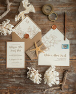 Zaproszenia ślubne morskie / marine nietypowe zaproszenia ślubne, morskie na wesele w stlu plażowym5