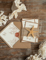 Zaproszenia ślubne morskie / marine nietypowe zaproszenia ślubne, morskie na wesele w stlu plażowym7