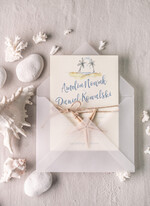 Zaproszenia ślubne morskie / marine modne zaproszenia weselne, morskie na nadmorskie wesele w kurorcie5