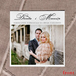 Zaproszenia ślubne Ze zdjęciem  minimalistyczne zaproszenia ślubne ze zdjęciem Foto zaproszenie na ślub pamiątka dla gości Wasze Fotki 0