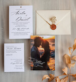 Zaproszenia ślubne Ze zdjęciem  zaproszenia ślubne ze zdjęciem, eleganckie zaproszenie na ślub i wesele ze zdjęciem, zdjęcie Pary Młodej na zaproszeniach ślubnych7