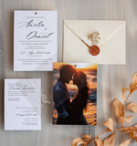 Zaproszenia ślubne Ze zdjęciem  zaproszenia ślubne ze zdjęciem, eleganckie zaproszenie na ślub i wesele ze zdjęciem, zdjęcie Pary Młodej na zaproszeniach ślubnych8