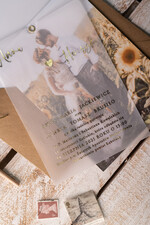 Zaproszenia ślubne Ze zdjęciem  Minimalistyczne Złocone zaproszenia ślubne ze zdjęciem foto zaproszenie na ślub Złote Litery i Wasze Fotki12