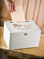 Pudełko na koperty  DREWNIANE skrzynka na koperty ślubne, grawer drewno wasze imiona i data3