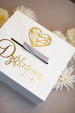 Pudełko na koperty  DREWNIANE ślubne pudełko na koperty drewniana  kopertówka na koperty szybka 2