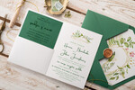 Zaproszenia ślubne Natura wyjątkowe zaproszenia weselne modny wzór geometryczny 7
