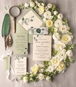 Zaproszenia ślubne Natura Proste Eukaliptus Zaproszenia Ślubne Lak  Minimalistyczne Zaproszenia na Ślub Delikatne Zaproszenie Ślubne0