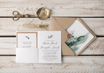 Zaproszenia ślubne Natura wyjątkowe zaproszenia ślubne, rustykalne zaproszenie na ślub boho3