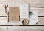 Zaproszenia ślubne Natura wyjątkowe zaproszenia ślubne, rustykalne zaproszenie na ślub boho8