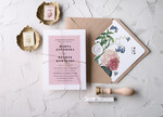 Zaproszenia ślubne Natura Proste Zaproszenia Ślubne Niezapominajki Zaproszenia na Ślub Minimalistyczne Zaproszenie na Ślub3