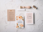 Zaproszenia ślubne Natura zaproszenia ślubne robione z oryginalnym motywem kwiatowym5