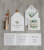 Zaproszenia ślubne Natura rustykalne zaproszenia ślubne w stylu boho eukaliptus zaproszenie na ślub proste3