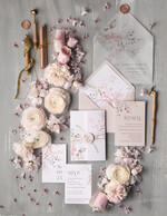 Zaproszenia ślubne Natura proste zaproszenia ślubne, zaproszenia na ślub z kwiatami, minimalistyczne zaproszenia slubne, 0