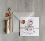 Zaproszenia ślubne Natura robione ręcznie zaproszenia ślubne inspirowane kwiatami róży 2