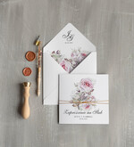 Zaproszenia ślubne Natura robione ręcznie zaproszenia ślubne inspirowane kwiatami róży 5