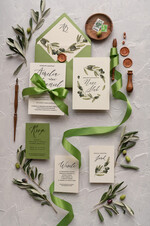 Zaproszenia ślubne Natura rustykalne zaproszenia ślubne Oliwki zaproszenia na ślub z naturalną Gałązką Oliwkową zielone zaproszenie na ślub Toskania Oliwka0