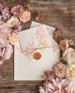 Zaproszenia ślubne Natura Proste Boho Zaproszenia Ślubne Peonie  Minimalistyczne Zaproszenia na Ślub Delikatne Zaproszenie Ślubne10