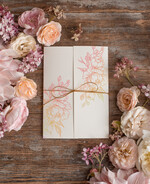 Zaproszenia ślubne Natura Proste Boho Zaproszenia Ślubne Peonie  Minimalistyczne Zaproszenia na Ślub Delikatne Zaproszenie Ślubne8