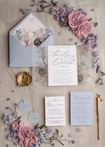 Zaproszenia ślubne Natura rustykalne delikatne zaproszenia na ślub zaproszenia ślubne z kalką dusty blue0