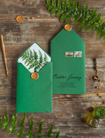 Zaproszenia ślubne Natura Paprtoka Zaproszenia Ślubne Minimalistyczne Zaproszenia na Ślub Delikatne Zaproszenie Ślubne rustykalne zaproszenia na ślub paproć szmaragdowe zaproszenia ślubne 6