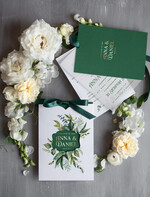 Zaproszenia ślubne Natura Złocone Eukaliptus Zaproszenia Ślubne Zieleń i Złoto  Zaproszenia na Ślub Delikatne Zaproszenie Ślubne Zielone Eukaliptus 0