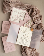 Zaproszenia ślubne Natura rustykalne zaproszenia ślubne Gipsówka naturalna zaproszenia na ślub, zaproszenie na ślub z suszoną gipsówką, zaproszenia ślubne z suszkami6