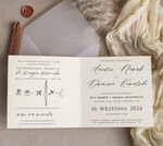 Zaproszenia ślubne Natura nowoczesne zaproszenia na ślub, rustykalne zaproszenie na ślub z suszonymi kwiatami, delikatne zaproszenia ślubne, zaproszenia na ślub cywilny z suszkami13