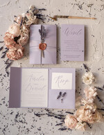 Zaproszenia ślubne Natura Lawendowe Zaproszenia Ślubne Minimalistyczne Zaproszenia na Ślub Prowansalski Styl Zaproszenie Ślubne Naturalna Lawenda  w stylu Prowansji1