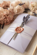 Zaproszenia ślubne Natura Lawendowe Zaproszenia Ślubne Minimalistyczne Zaproszenia na Ślub Prowansalski Styl Zaproszenie Ślubne Naturalna Lawenda  w stylu Prowansji3