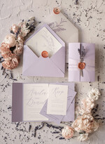 Zaproszenia ślubne Natura Lawendowe Zaproszenia Ślubne Minimalistyczne Zaproszenia na Ślub Prowansalski Styl Zaproszenie Ślubne Naturalna Lawenda  w stylu Prowansji4