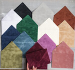 Zaproszenia ślubne dodatkowe koperty bileciki welurowa koperta różne kolory, elegancka welurowa koperta do zaproszeń ślubnych5