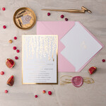 Zaproszenia ślubne Złote Glamour złote różowe zaproszenia ślubne robione na zamówienie idealne na wesele3