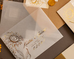 Zaproszenia ślubne Złote Glamour Złote  Minimalistyczne zaproszenia ślubne, złocone Słoneczniki zaproszenie ślubne Nowoczesne zaproszenie na ślub7