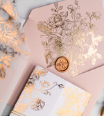 Zaproszenia ślubne Złote Glamour złote zaproszenia ślubne wykonywane ręcznie styl glamour w kolorystyce pudrowego różu i złota13