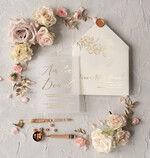 Zaproszenia ślubne Złote Glamour złote zaproszenia ślubne na przezroczystej kalce błyszczące zaproszenie ślubne glamour1