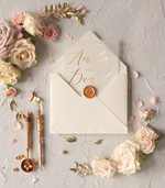 Zaproszenia ślubne Złote Glamour złote zaproszenia ślubne na przezroczystej kalce błyszczące zaproszenie ślubne glamour8