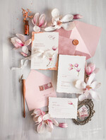 Zaproszenia ślubne Złote Glamour Darte zaproszenia ślubne z płatkami złota, delikatne zaproszenia na ślub ze złotem, zaproszenie glamour z jedwabną wstążką złote zaproszenia na ślub2