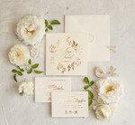 Zaproszenia ślubne Złote Glamour Złote  Minimalistyczne zaproszenia ślubne,  proste złocone zaproszenie ślubne Nowoczesne zaproszenie na ślub6